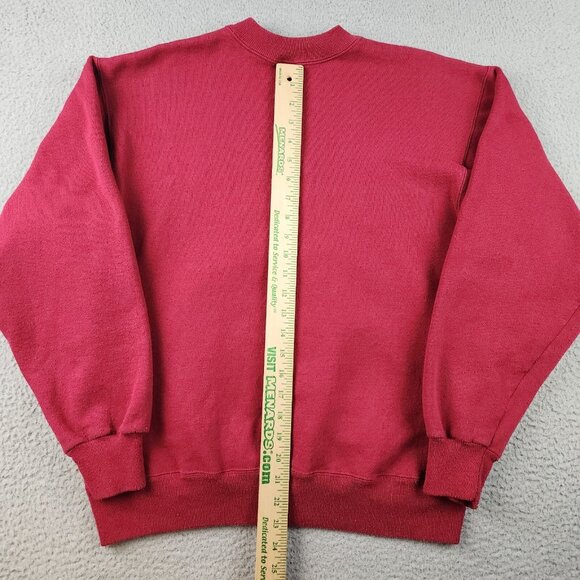 Vtg 90's Grandma Sweatshirt Women's Large Crewneck Embroidered Burgundy USA Made - Picture 8 of 8